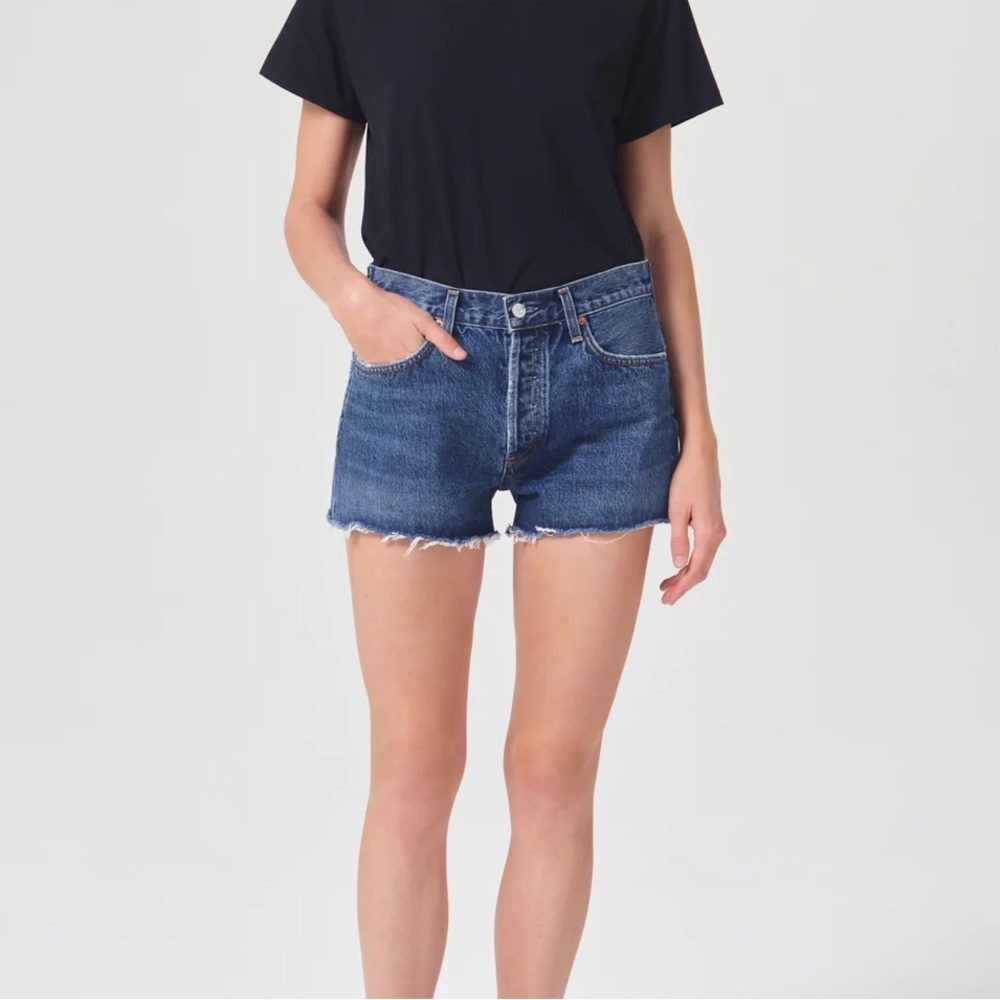 Agolde Parker Cut off Vintage Shorts , color Lowkey, size 28